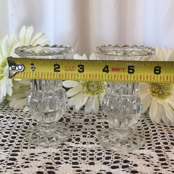 🆓📫 Small Crystal Candle Holders - Picture 4 of 6